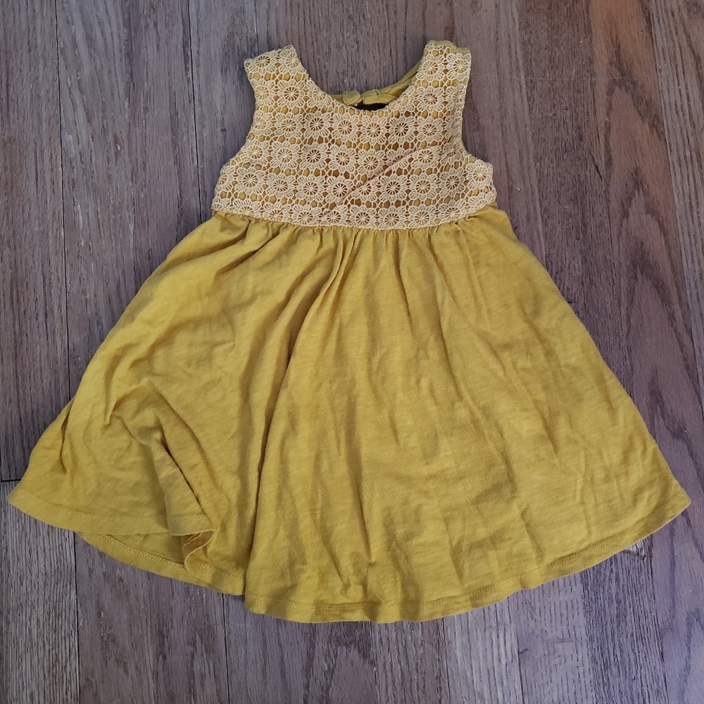 Mustard Colored Sleeveless Dress